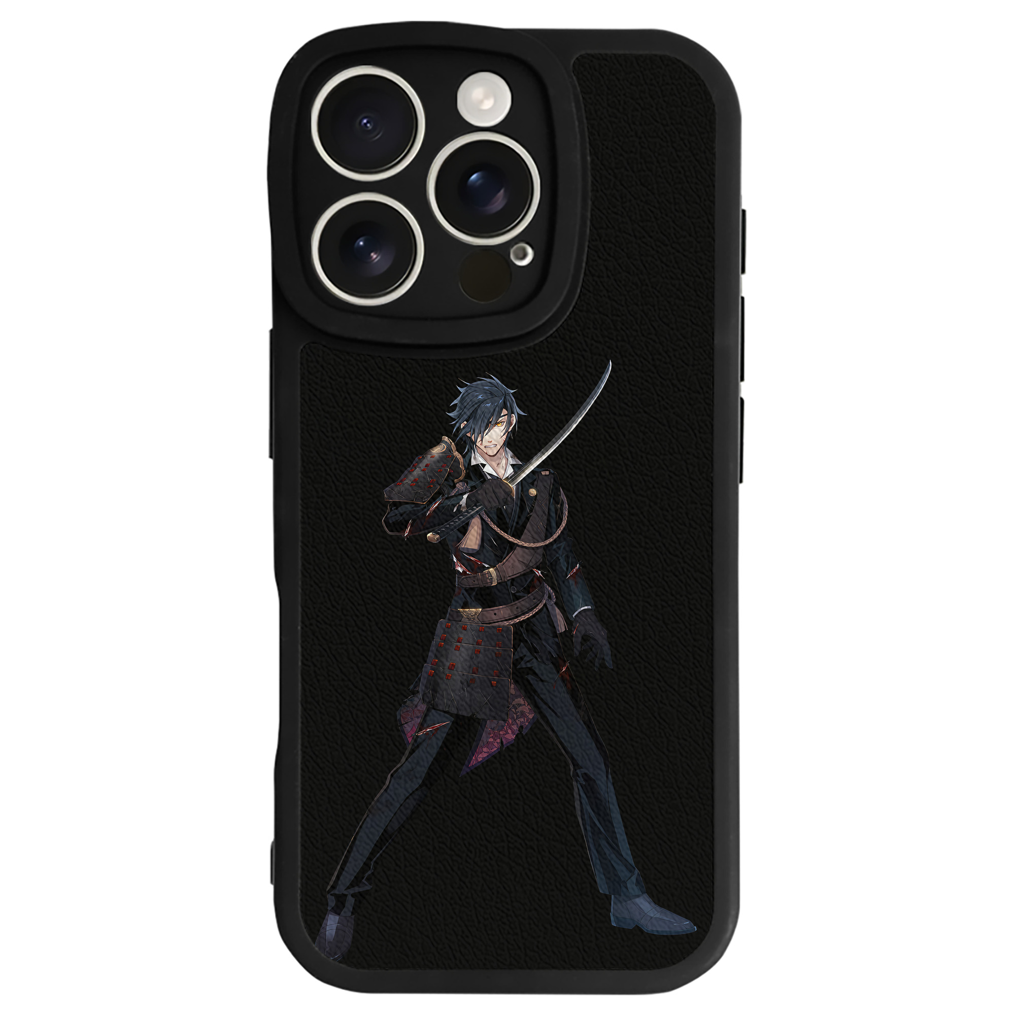 （画像用） 刀剣乱舞 Touken Ranbu 【iPhone 16シリーズ対応】シリコンスマホケース（レザー調） 材質：シリコン